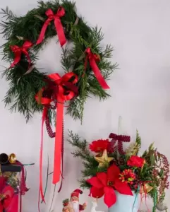 Photo of bouquet "Arrangement Fir Branches 13 “Winter Reverie” in Ayia Napa" — Flower delivery in Ayia Napa, photo 1 of 1