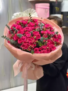 Photo of bouquet "Bouquet 25 Pink Spray Roses “Whispering Petals” Ayia Napa" — Flower delivery in Ayia Napa, photo 1 of 1