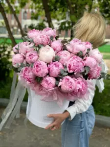Photo of bouquet "Bouquet 55 Pink Peonies “Silent Reverie” Ayia Napa" — Flower delivery in Ayia Napa, photo 1 of 1