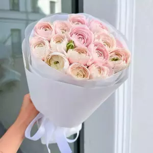 Photo of bouquet "Bouquet 15 Pink Ranunculus “Blush Whisper” Ayia Napa" — Flower delivery in Ayia Napa, photo 1 of 1
