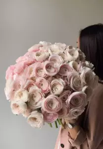 Photo of bouquet "Bouquet 59 Pink Ranunculus “Blush Whisper” Ayia Napa" — Flower delivery in Ayia Napa, photo 1 of 1