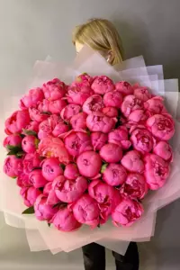 Photo of bouquet "Bouquet 59 Red Peonies “Scarlet Whisper” Ayia Napa" — Flower delivery in Ayia Napa, photo 1 of 1