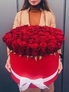 Photo of bouquet "Bouquet 101 Red Roses “Scarlet Whisper” Ayia Napa" — Flower delivery in Ayia Napa, photo 1 of 1