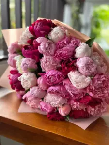 Photo of bouquet "Bouquet 41 Pink Peonies “Desert Whisper” Ayia Napa" — Flower delivery in Ayia Napa, photo 1 of 1