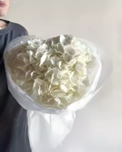 Photo of bouquet "Bouquet White Hydrangea 3 in Paper Box “Silent Gleam” Ayia Napa" — Flower delivery in Ayia Napa, photo 1 of 1