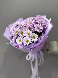 Photo of bouquet "Bouquet 19 Daisies Paper Wrapping “Sunlit Whispers” Ayia Napa" — Flower delivery in Ayia Napa, photo 1 of 1