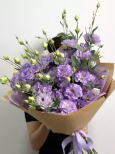 Photo of bouquet "Bouquet 15 White Eustoma “Desert Whisper” Ayia Napa" — Flower delivery in Ayia Napa, photo 1 of 1