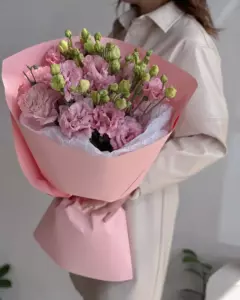 Photo of bouquet "Bouquet 7 Pink Eustoma “Whispering Grace” Ayia Napa" — Flower delivery in Ayia Napa, photo 1 of 1