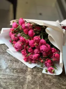 Photo of bouquet "Bouquet 13 Pink Peony Roses Miranda “Blush Reverie” Ayia Napa" — Flower delivery in Ayia Napa, photo 1 of 1