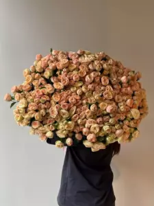 Photo of bouquet "Bouquet 301 Soft Peach Peonies Juliet “Desert Reverie” Ayia Napa" — Flower delivery in Ayia Napa, photo 1 of 2