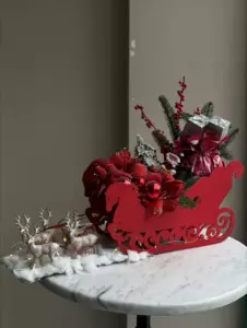 Photo of bouquet "Set Of Fir Branches Rowan And Christmas Tree Toys “Silent Frost” Bali" — Bali - Flowers Delivery Flowers Place, photo 1 of 1