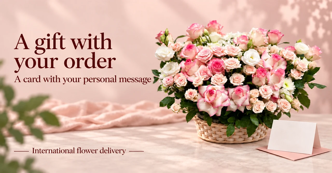 A gift with your order. A card with your personal message