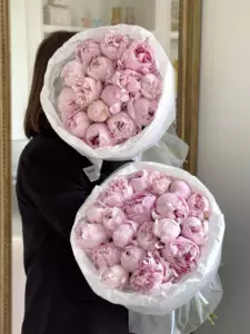 Photo of bouquet "Bouquet 21 Pink Peonies “Blush Reverie” Da Lat" — Flower Delivery in Da Lat | Flowers Place, photo 1 of 1