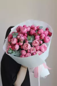 Photo of bouquet "Bouquet 13 Pink Peony Roses Miranda “Blush Reverie” Da Nang" — Flower Delivery in Da Nang | Flowers Place, photo 1 of 1