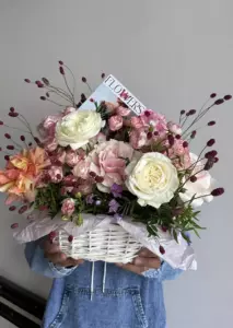 Photo of bouquet "Bouquet French Rose 7 Peony 5 Spray Rose 13 “Whispered Elegance” Da Nang" — Flower Delivery in Da Nang | Flowers Place, photo 1 of 2
