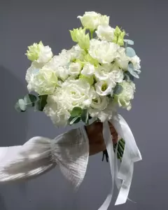 Photo of bouquet "Bouquet 19 White Eustomas “Silent Reverie” Da Nang" — Flower Delivery in Da Nang | Flowers Place, photo 1 of 1