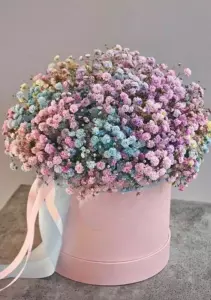 Photo of bouquet "Bouquet Gypsophila 23 White Green Paper Elements “Silent Dew” Da Nang" — Flower Delivery in Da Nang | Flowers Place, photo 1 of 1