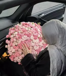 Photo of bouquet "Bouquet 101 Cream Pink Peonies “Desert Whisper” Da Nang" — Flower Delivery in Da Nang | Flowers Place, photo 1 of 3