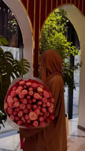 Photo of bouquet "Bouquet 25 Pink Peonies Miranda “Desert Bloom” Da Nang" — Flower Delivery in Da Nang | Flowers Place, photo 1 of 1