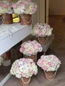 Photo of bouquet "Bouquet Hydrangea 45 Ranunculus 110 Orchid 10 “Desert Mirage” Da Nang" — Flower Delivery in Da Nang | Flowers Place, photo 1 of 1
