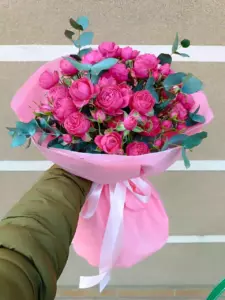 Photo of bouquet "Bouquet 9 Pink Peony Roses Miranda “Blush Reverie” Dubai" — Dubai - Flowers Delivery Flowers Place, photo 1 of 1