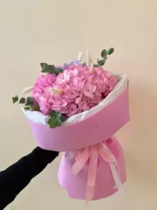 Photo of bouquet "Bouquet Pink Hydrangea 1 “Desert Whisper” Dubai" — Dubai - Flowers Delivery Flowers Place, photo 1 of 1