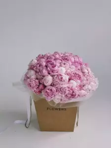 Photo of bouquet "Bouquet 101 Pink Peonies “Blush Reverie” Dubai" — Dubai - Flowers Delivery Flowers Place, photo 1 of 2