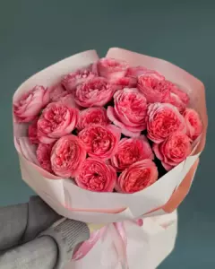 Photo of bouquet "Bouquet 25 Pink Peony Roses Miranda “Blush Reverie” Dubai" — Dubai - Flowers Delivery Flowers Place, photo 1 of 2