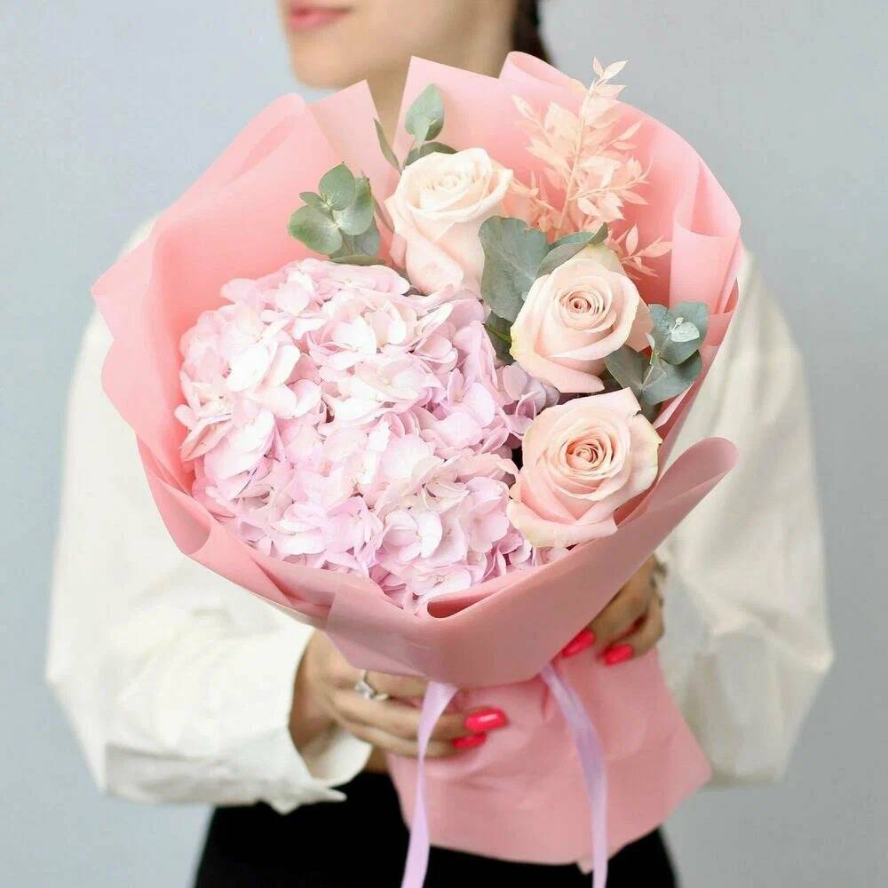 Bouquet 41 Pink Peony Roses Miranda “Silent Reverie” Goa