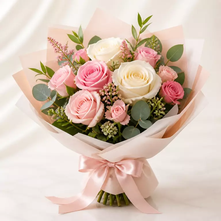 Small rose bouquets