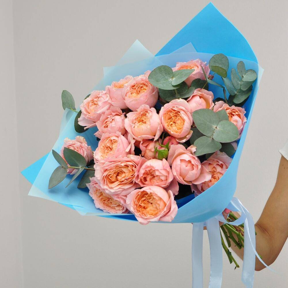 Arrangement Peony 1 Eustoma 6 Chrysanthemum 7 “Blush Reverie” in Larnaca