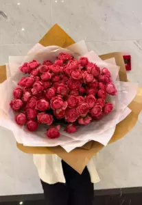 Photo of bouquet "Bouquet 25 Pink Peony Roses Miranda “Velvet Whispers” Phuket" — Phuket - Flowers Delivery Flowers Place, photo 1 of 1