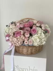 Photo of bouquet "Arrangement Hydrangea 6 Peony Rose 13 Single Rose 14 “Silent Reverie” Phuket" — Phuket - Flowers Delivery Flowers Place, photo 1 of 1