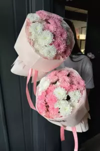 Photo of bouquet "Bouquet 7 White Chrysanthemums “Silent Whisper” Phuket" — Phuket - Flowers Delivery Flowers Place, photo 1 of 1