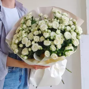 Photo of bouquet "Bouquet 15 White Spray Roses “Veil of Silence” Phuket" — Phuket - Flowers Delivery Flowers Place, photo 1 of 1