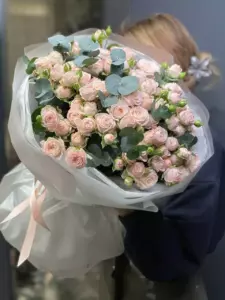 Photo of bouquet "Bouquet 23 Spray Roses Paper Wrapping “Silent Murmurs” Phuket" — Phuket - Flowers Delivery Flowers Place, photo 1 of 1