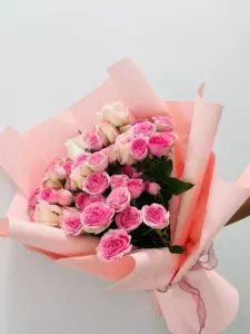 Photo of bouquet "Bouquet Pink Spray Roses 19 Single-headed Roses 7 “Silent Murmurs” Phuket" — Phuket - Flowers Delivery Flowers Place, photo 1 of 1