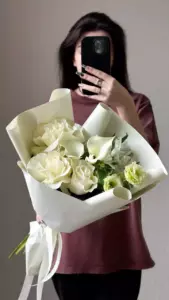 Photo of bouquet "Arrangement French Rose 3 Calla 2 Alstroemeria 3 “Silent Whispers” Phuket" — Phuket - Flowers Delivery Flowers Place, photo 1 of 1