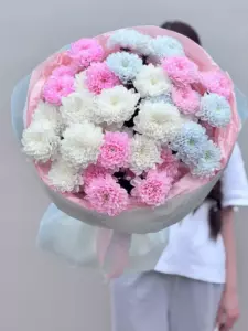 Photo of bouquet "Bouquet 25 White Chrysanthemums “Veil of Silence” Phuket" — Phuket - Flowers Delivery Flowers Place, photo 1 of 1
