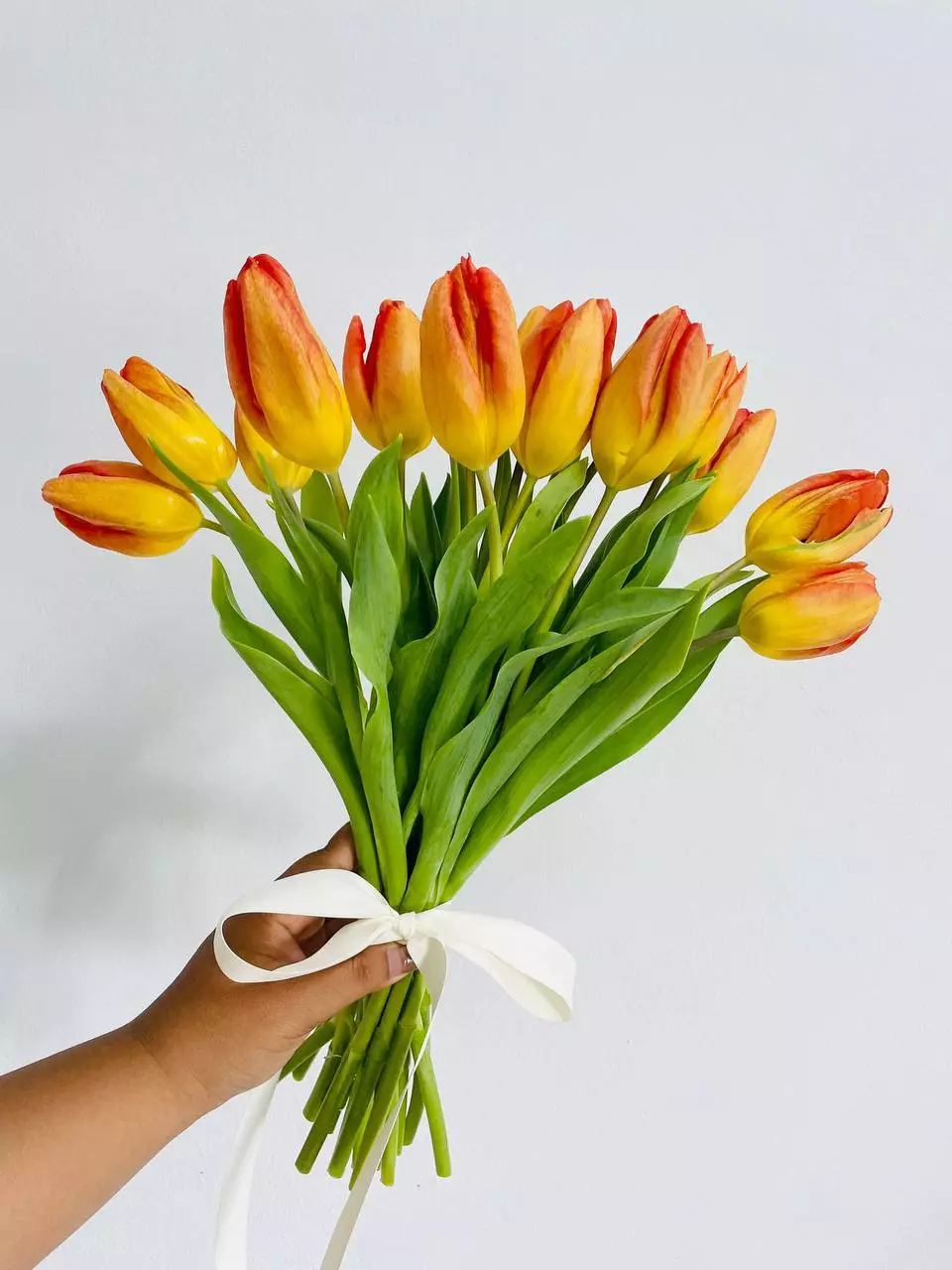 Order bouquet Bouquet 15 Pink Tulips Whispering Dawn Bali with 16 flowers for 70 $, 90 $, 130 $ — photo 1 of 1