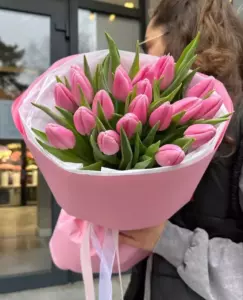 Photo of bouquet "Bouquet 17 White Tulips “Silent Reverie” Phuket" — Phuket - Flowers Delivery Flowers Place, photo 1 of 1