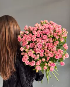 Photo of bouquet "Bouquet Of 51 Pink Spray Roses Cream Lilac “Whispering Reverie” Phuket" — Phuket - Flowers Delivery Flowers Place, photo 1 of 2