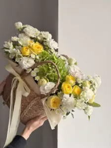 Photo of bouquet "Arrangement Peony Rose 13 Eustoma 11 Alstroemeria 10 “Silent Currents” Phuket" — Phuket - Flowers Delivery Flowers Place, photo 1 of 1