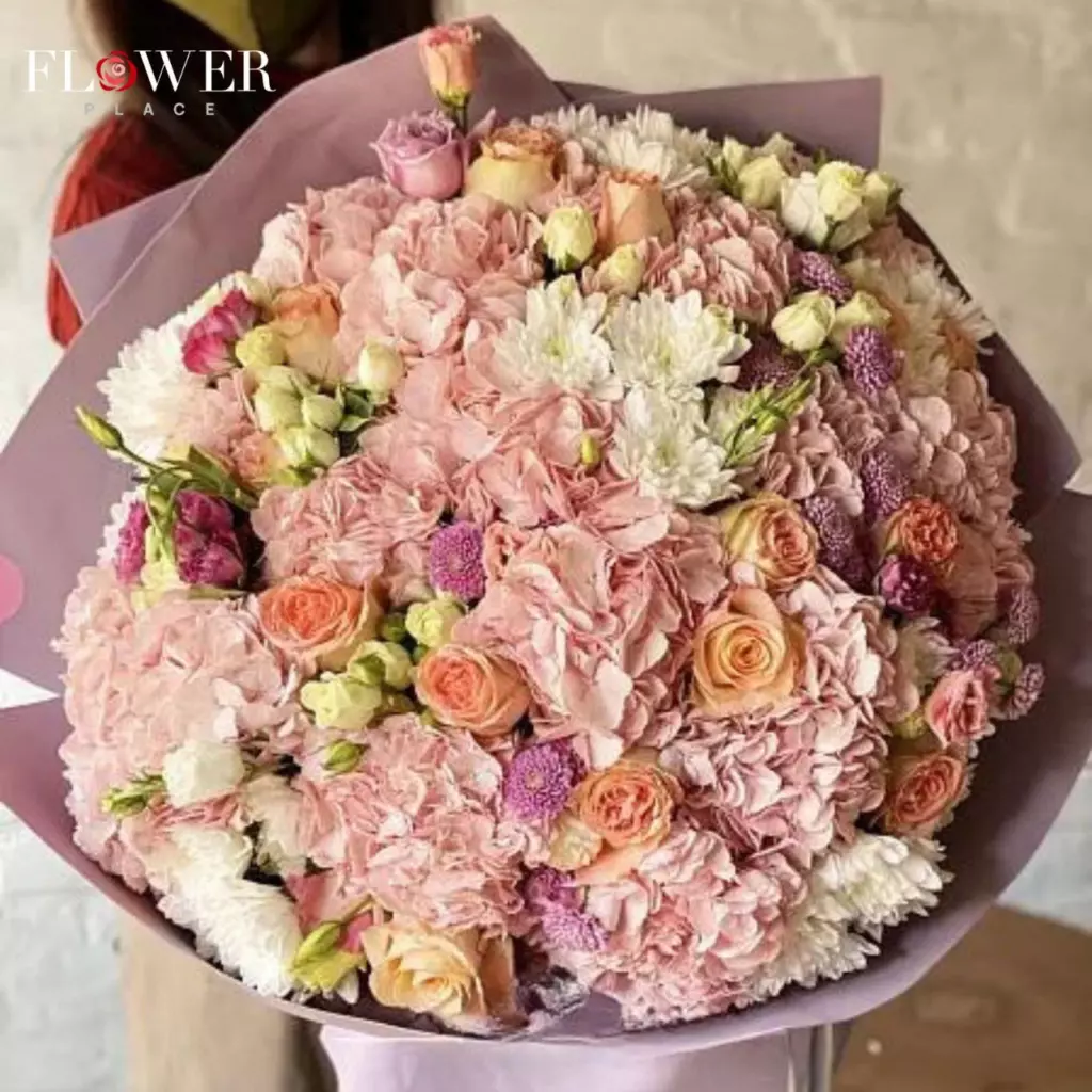 Bouquet 61 Pink French Roses Basket “Blush Reverie” Phuket